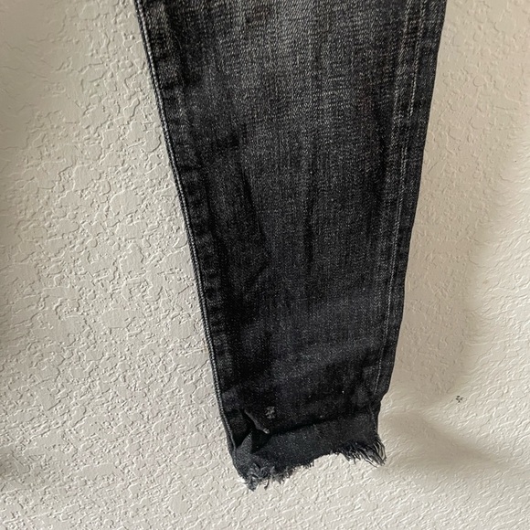 Moussy Vintage Checotah Distressed Skinny Jeans in Black Size 26 - Picture 5 of 13